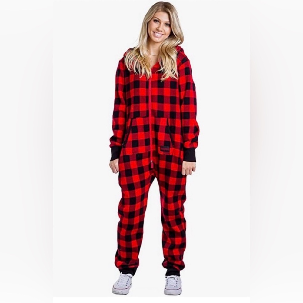 Tipsy Elves Red and Black Buffalo Plaid size L NWT - Unisex